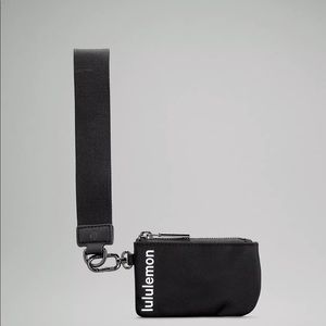 NWT Lululemon Dual Wristlet pouch Black